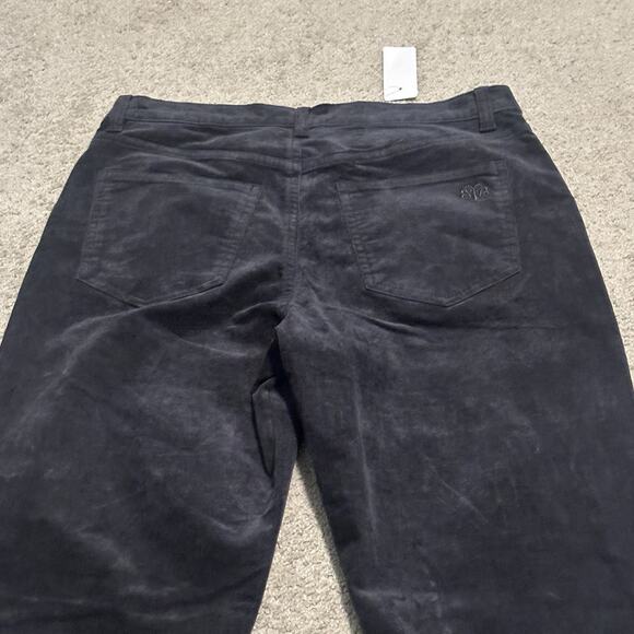 Brooks Brothers Women 6 Pant Skinny Corduroy Ankle Stretch‎ Black NWT - Picture 6 of 12